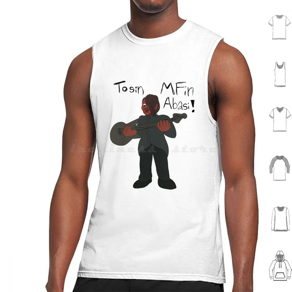 Tosin Abasi Design Tank Tops Vest Sleeveless Animals As Leaders Bad Omens Tosin Abasi The Atomic The Fuzztones King