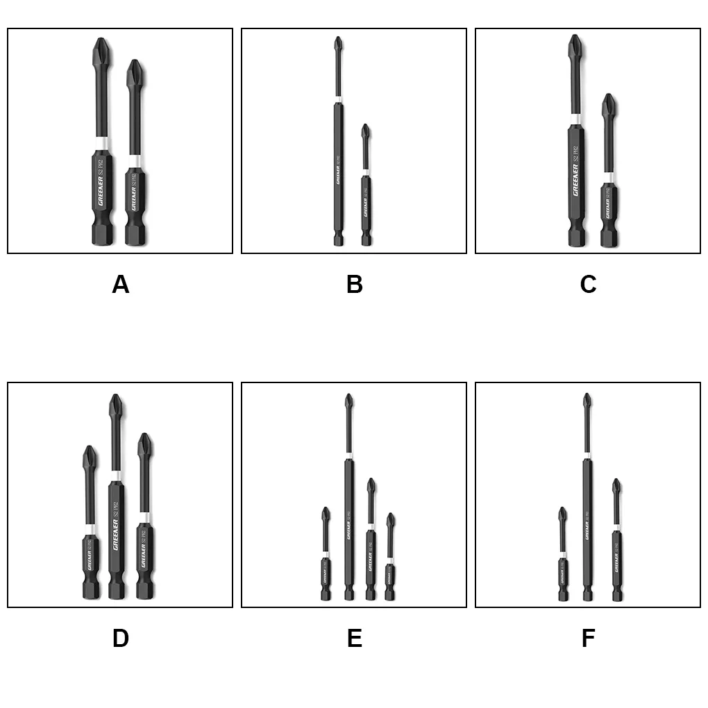 GREENER Screwdriver Drill Bit DIY Bits Extraction Replacement High Precision Screw Driver Home Tools 90 150mm 2PCS