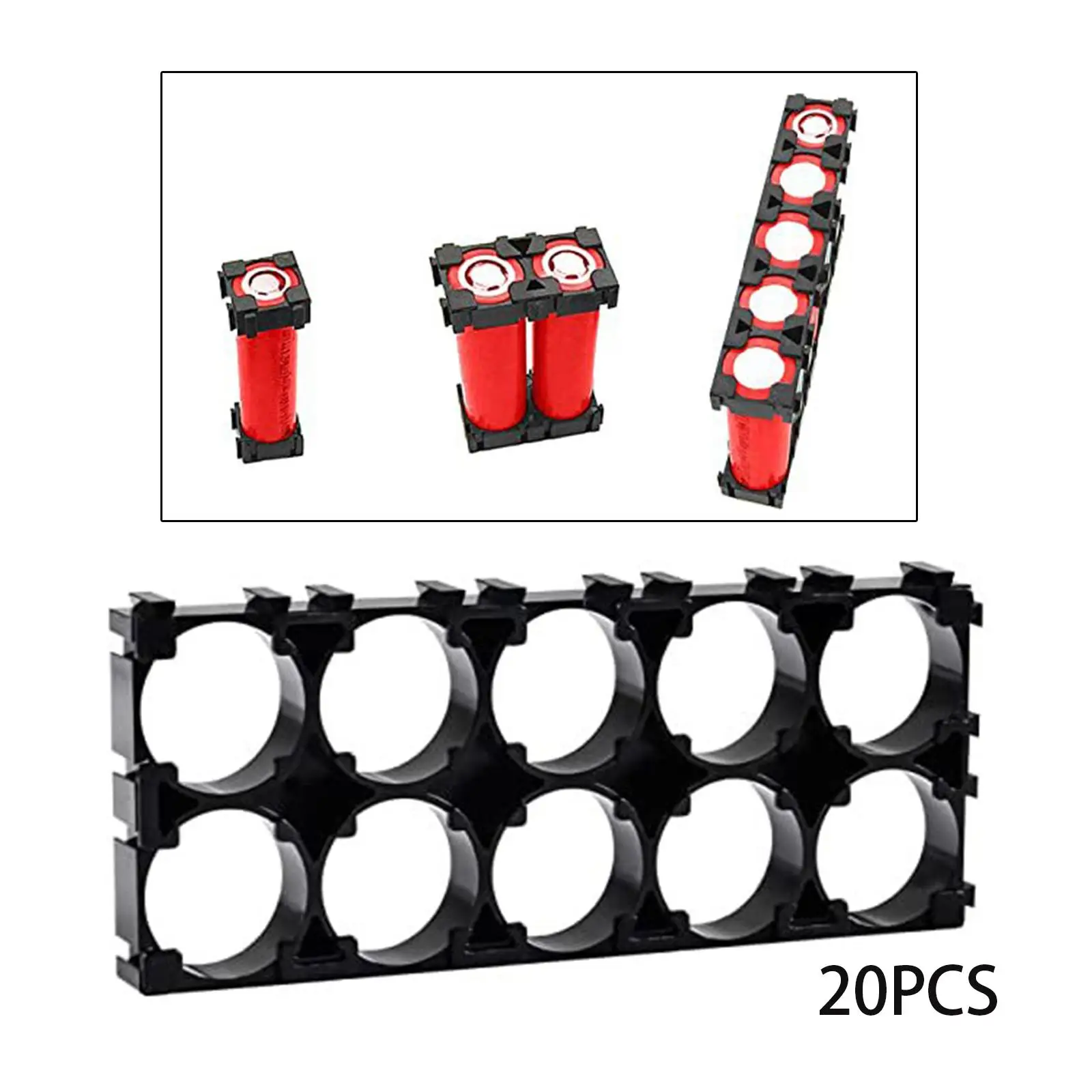 Fire Retardant Battery Holder Bracket Cell Spacer for DIY 18650 Battery Storage Anti Vibration Case
