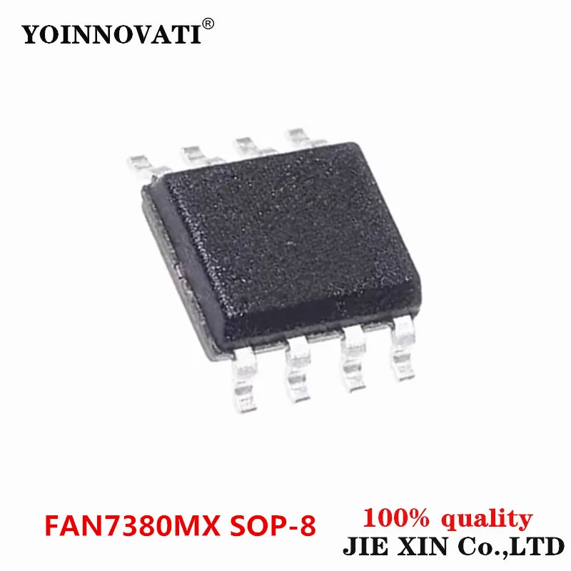 10-100Pcs New FAN7380 FAN7380MX 7380 SOP-8 ridge driver LCD power chip components IC Stock Wholesale