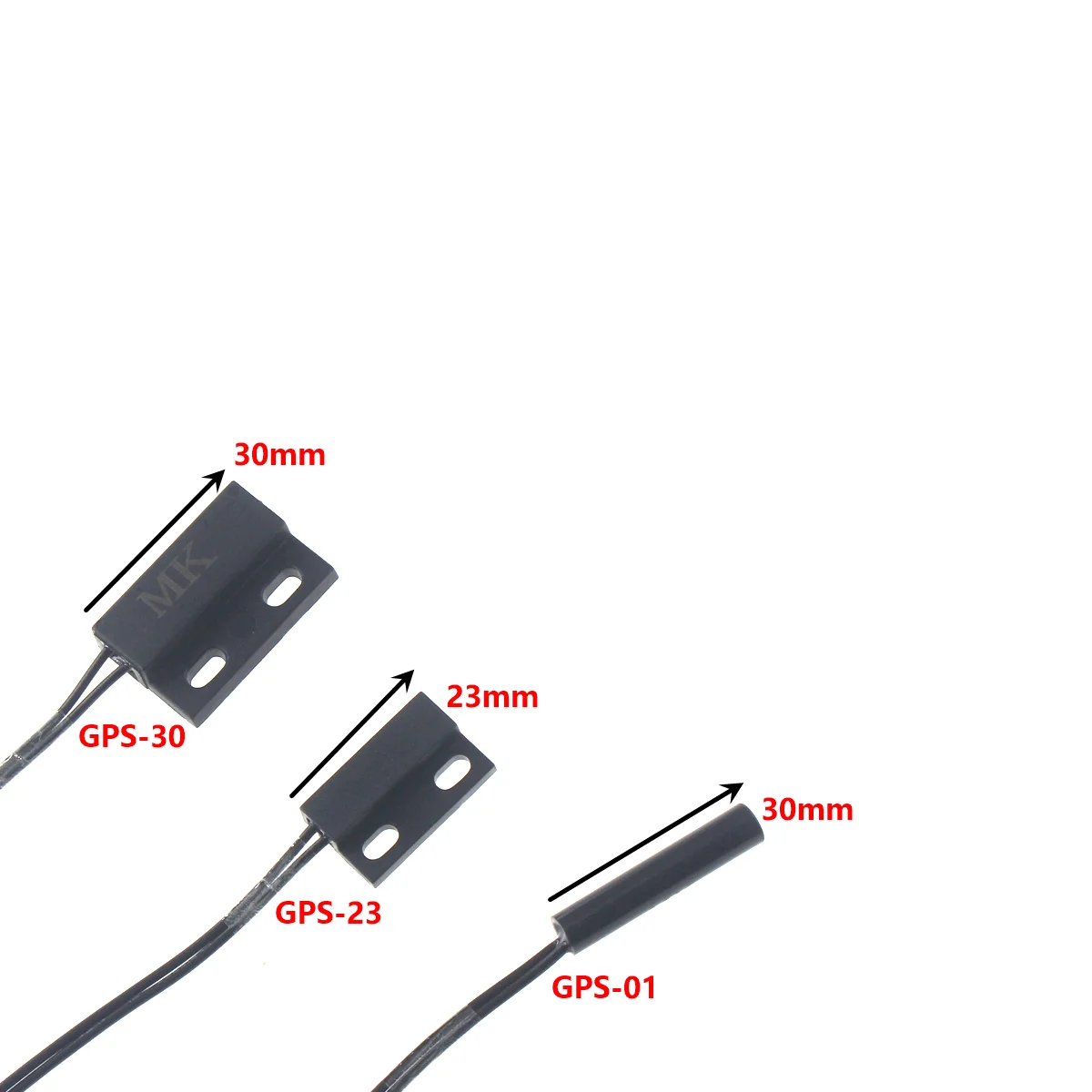 5/2pcs GPS-01 gps-23 gps-30 Reed tube Length 35cm Normally open/Closed Proximity switch Small magnetic switch proximity sensor