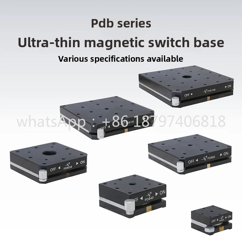 PDB series ultra-thin magnetic switch base\ ultra-thin magnetic base\ sliding table magnetic base
