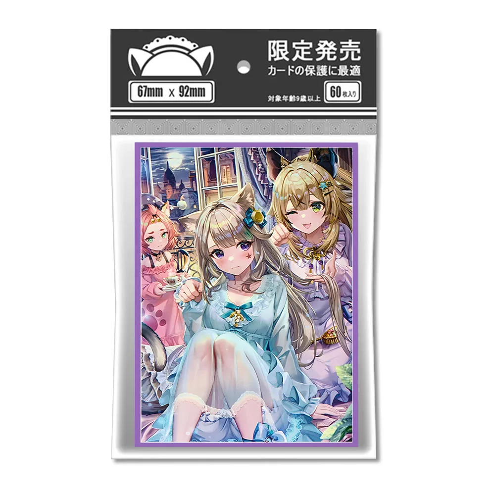 

60 PCS 67X92mm Standard Size Art Anime Card Sleeves for MGT/PKM Game Trading Card Protector Top Loading Board Game Card Holder