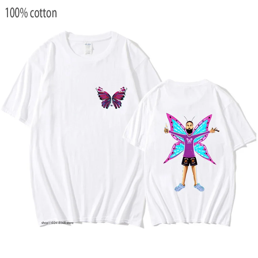 Eladio Carrion T-shirt Sauce Boyz Monarca Shirt High Street Anime T-Shirts 100%Cotton Funko Pop Men/women Tee Cute Manga Clothes