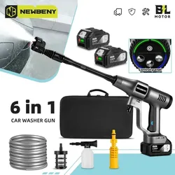 NEWBENY 200Bar Brushless Electric High Pressure Washer Cordless Efficient Car Garden Cleaning Spray Gun For Makita Battery Pin