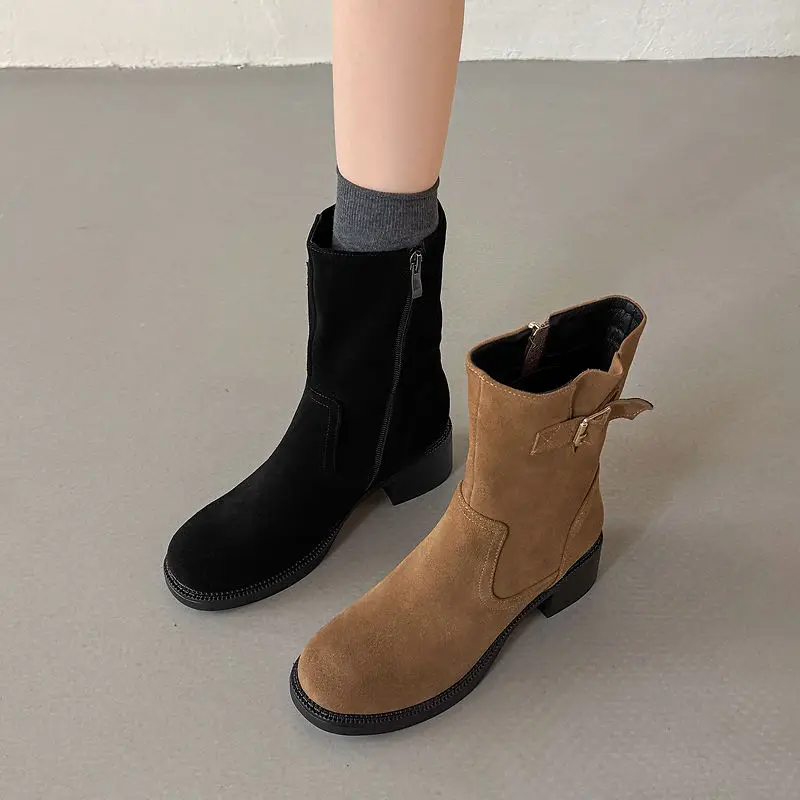 bottines-a-la-cheville-pour-femmes-collection-automne-hiver-2026-en-cuir-naturel-22-26-cm-daim-de-vache-microfibre-peau-de-porc-doublure-en-peluche-fermeture-eclair-laterale-bottines-courtes-pour-femmes