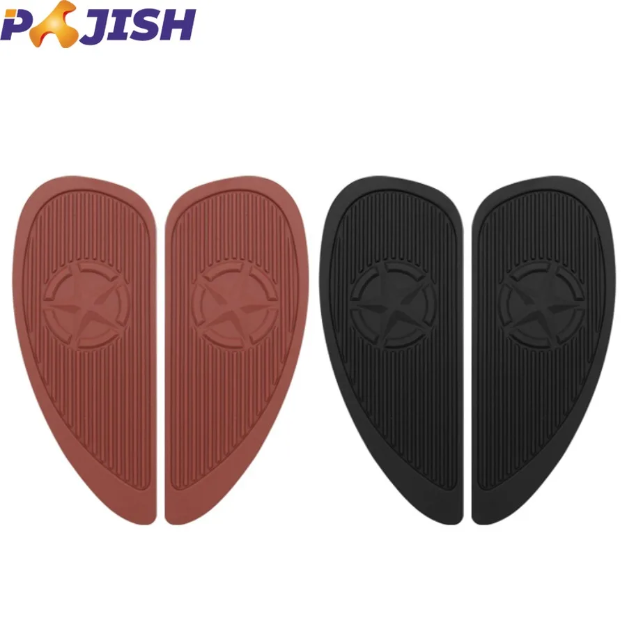 Motorbike Universal Modified Accessories Parts Rubber Side Tank Pads for CG GN 125 Cafe Motorcycle Fuel Tank Stickers