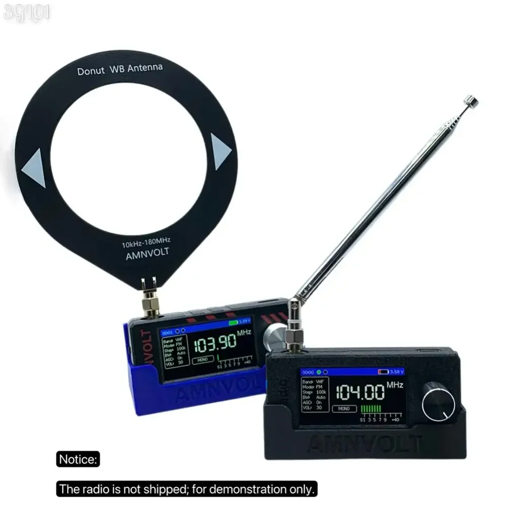 V3S AMNVOLT Mini SI4732 DSP راديو استقبال راديو قوس FM AM SSB LSB USB كامل النطاق راديو الجيب مع Hi-Z مضخم ضوت سماعات الأذن