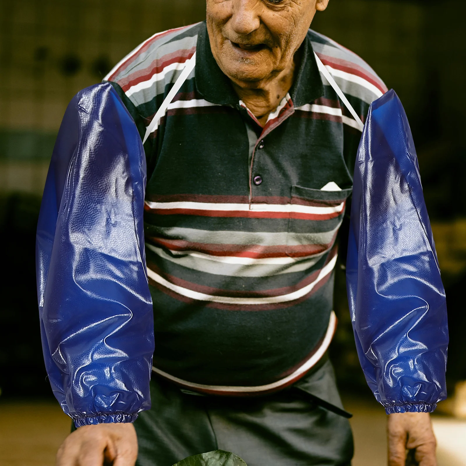 زوج واحد من الأكمام الطويلة المقاومة للماء والمضادة للزيت وحماية كاملة للذراع للبستنة وصيد الأسماك وتنظيف العمل وقابلة لإعادة الاستخدام