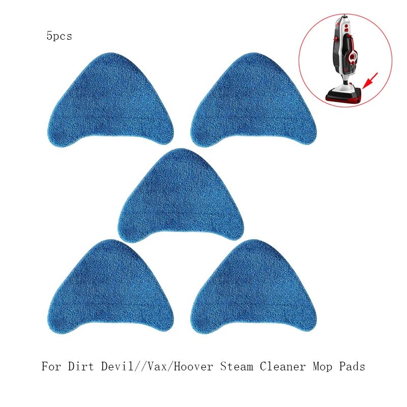 5pcs Steam Cleaner Mop Pads Replacement For Dirt Devil//Vax S86-SF-CC/Hoover WH01100  Washable Replace Cloths Cover Mopping Pads