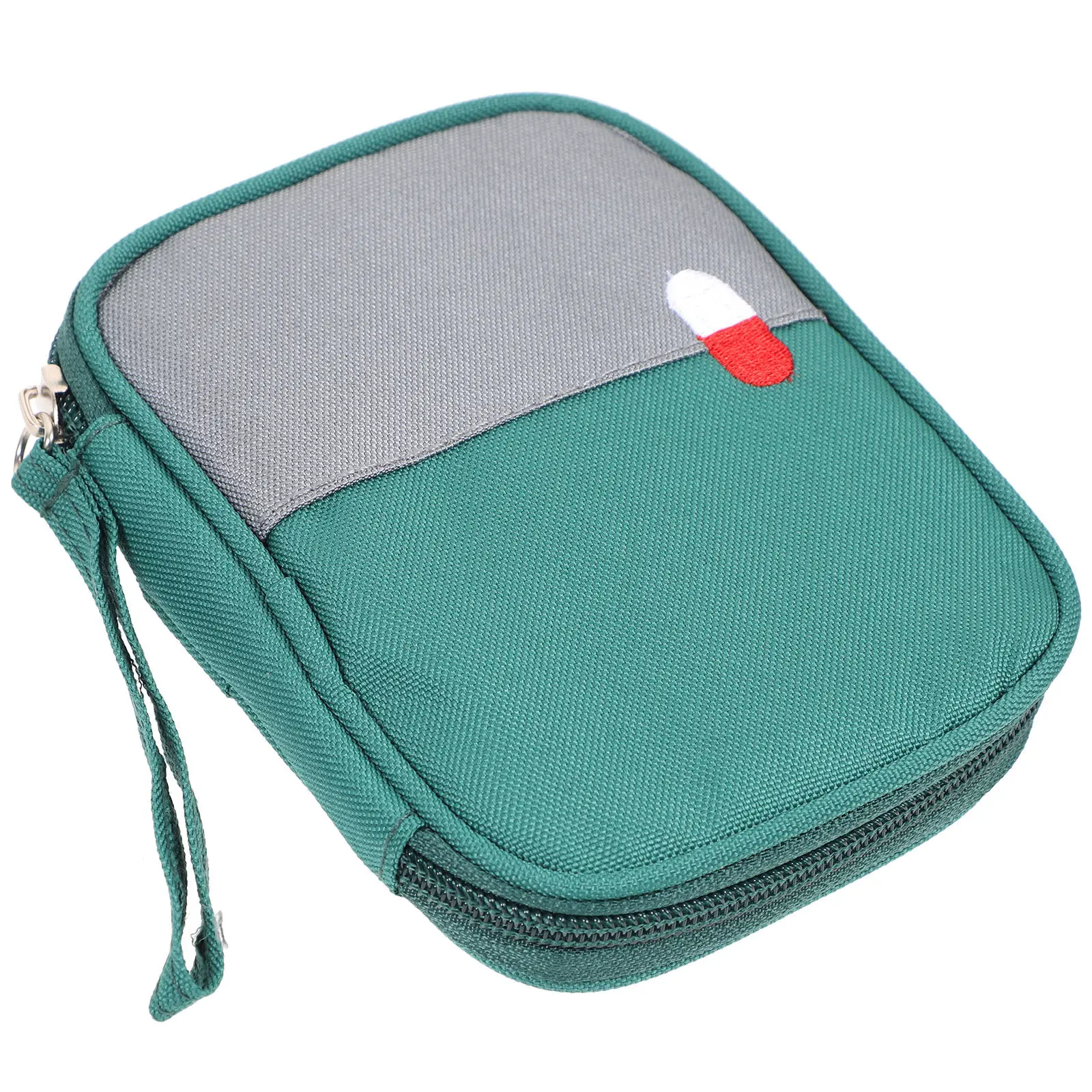 

Lightweight Portable First Aid Bag Oxford Fabric Wear Resistant Anti Splash Small Medicine Storage Pouch for Travel Hiking