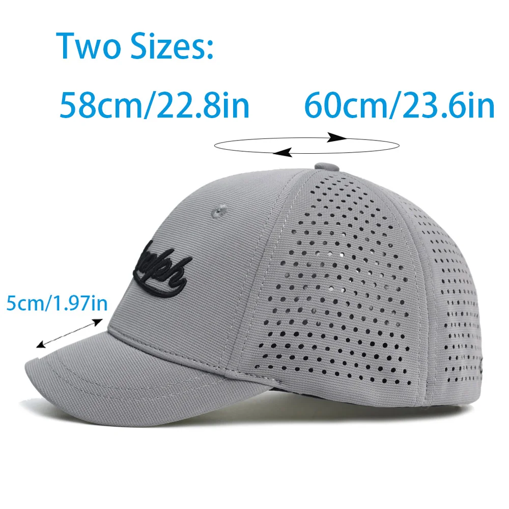 Mesh Short Brim Back Closed Baseball Cap Men Women Breathable Snapback Hats Fitted Dad Hat Adjustable Solid Trucker Style