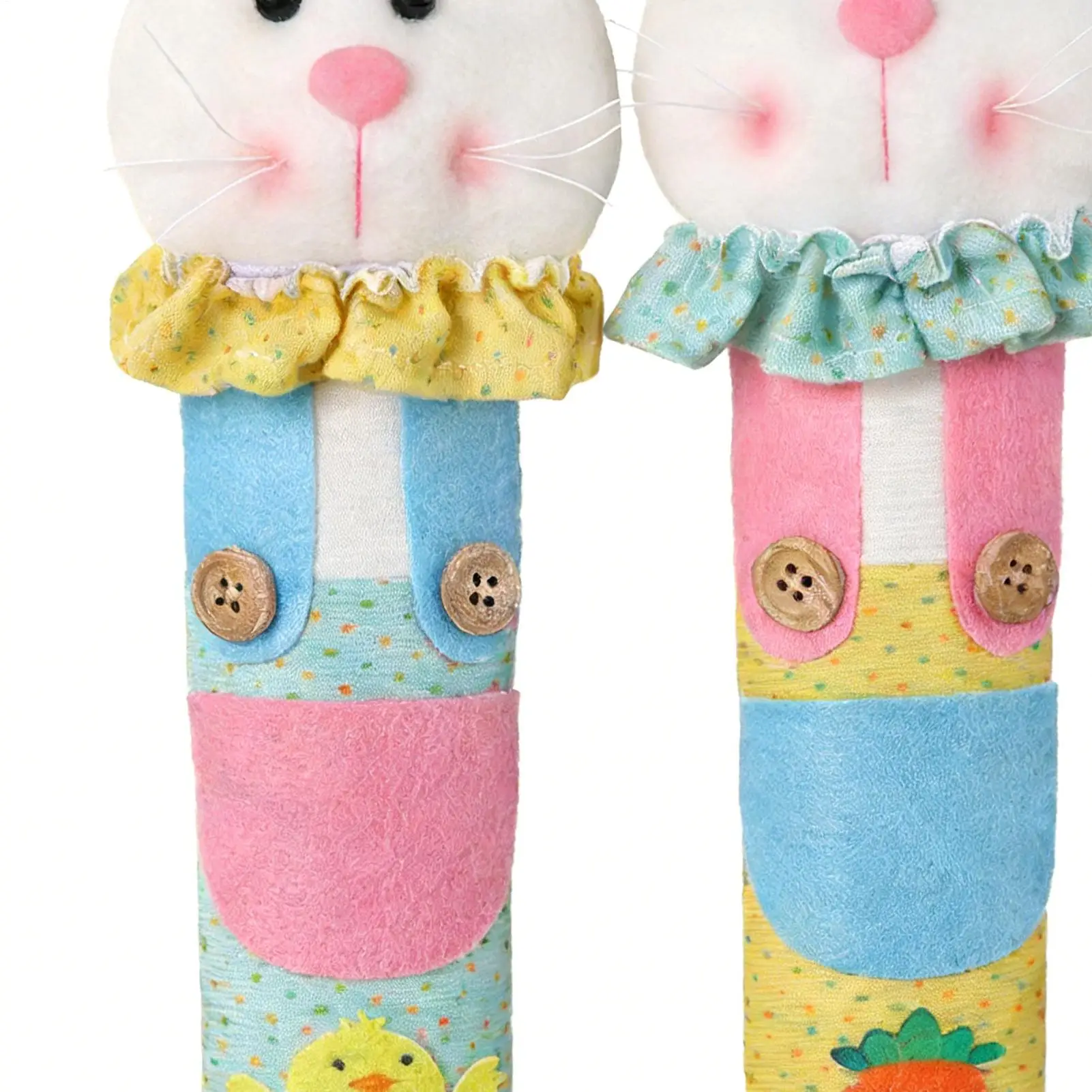 3pcs Easter Fridge Handle Covers Cute Non Slip Kitchen Decor Funny Bunnys Fridge Door Handle Protective Cover For Refrigerators