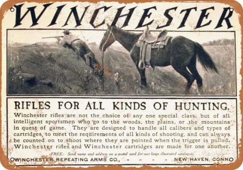 Metal Sign - 1905 Winchester Rifles - Vintage Look Reproduction 