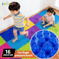 Tapis de sol pour enfants, Puzzle, Massage pliable, coussin orthopédique pour prévention des pieds plats, coussin de pépinière, 16 pièces/ensemble