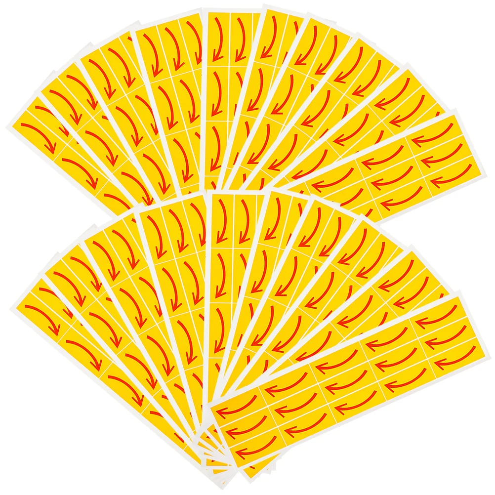 

20pcs Adhesive Arrow Stickers For Direction Indication Floor Decal Markers Safety Warning Signs Pvc Durable For Warehouse Office
