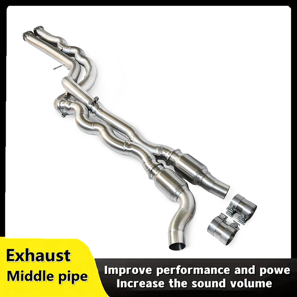 Suitable for BMW M2C M2 Competition S55 F87 3.0T 2018-2021 custom stainless steel exhaust system equal length middle pipe