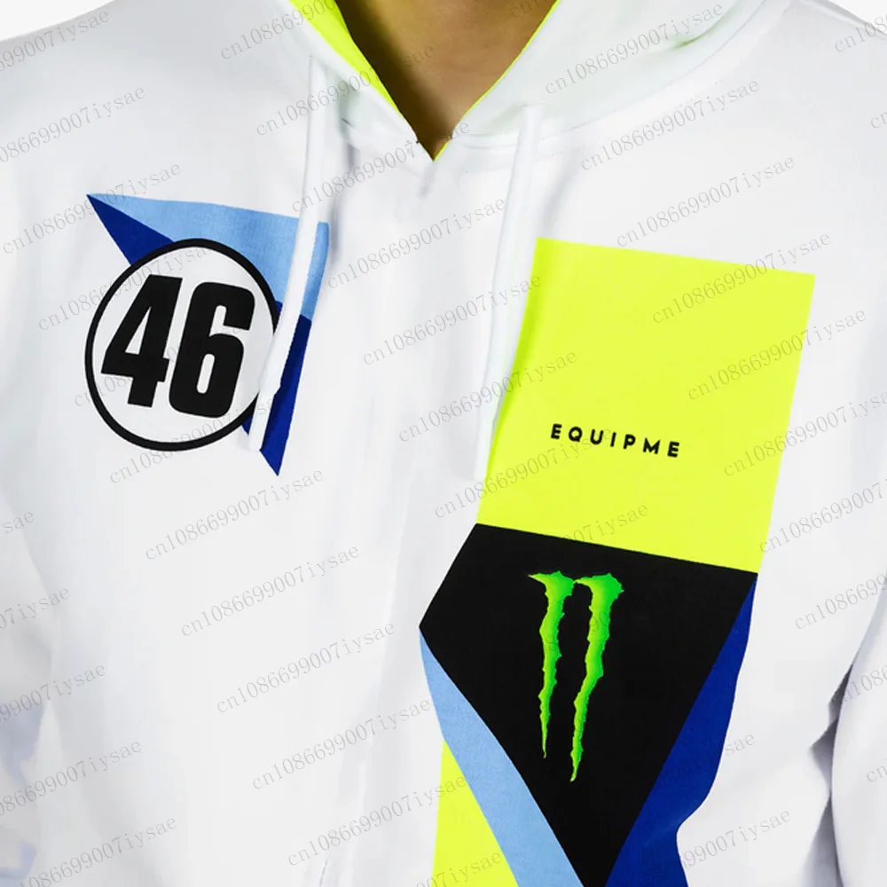 All Seasons High quality Popular Mens Rossi Sportwear Motorcyclist Sweatshirt 3D Printing Hoodie Loose Causal Pullover Tops