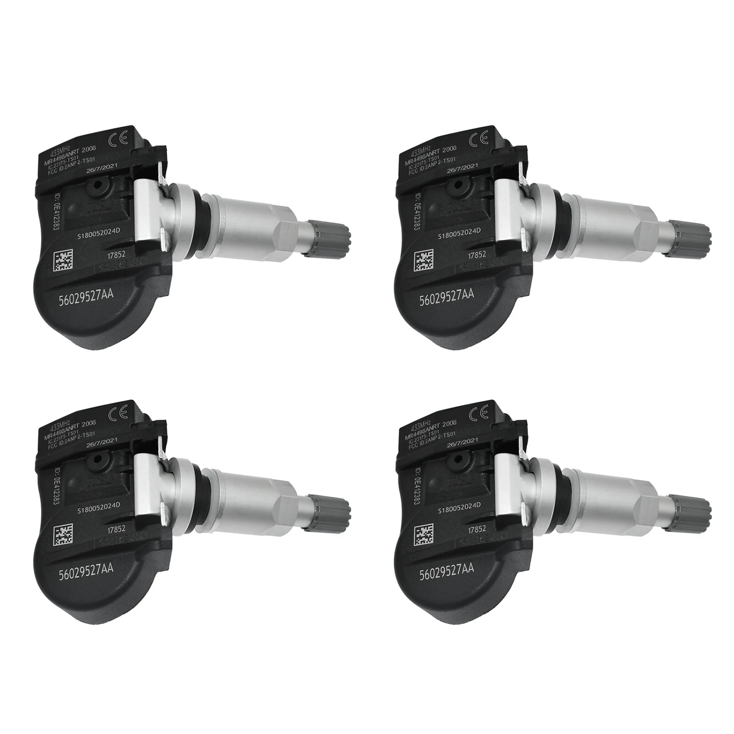 4Pcs 56029527AA TPMS Tire Pressure Sensor For 2008-2012 Chrysler Town & Country