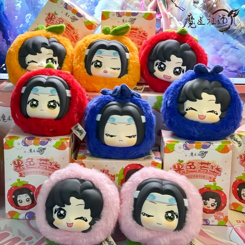 

Оригинал в наличии Mo Dao Zu Shi Wei Wuxian Lan Wangji Fruit Fragrance Series Периферийные очаровательные слепая коробка Игрушки Кукла Брелок Подарки