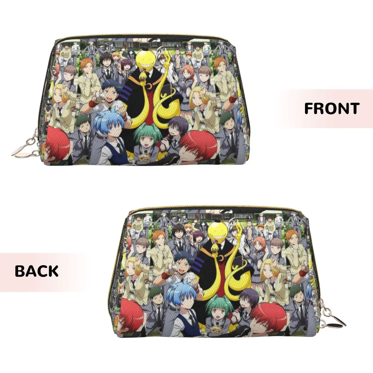 Assassination Classroom Octopus Koro Sensei Women Cosmetic Bags Travel Makeup Organizer Pouch Toiletry Storage Dopp Kit Box