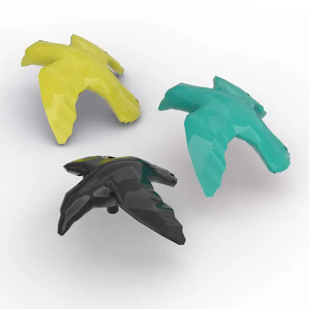 

MOC 10PCS 13665 Headgear Animals Brick Plume Bird Crow Classical Adaptive Building Block Toys Adults Boys Special Day Gifts