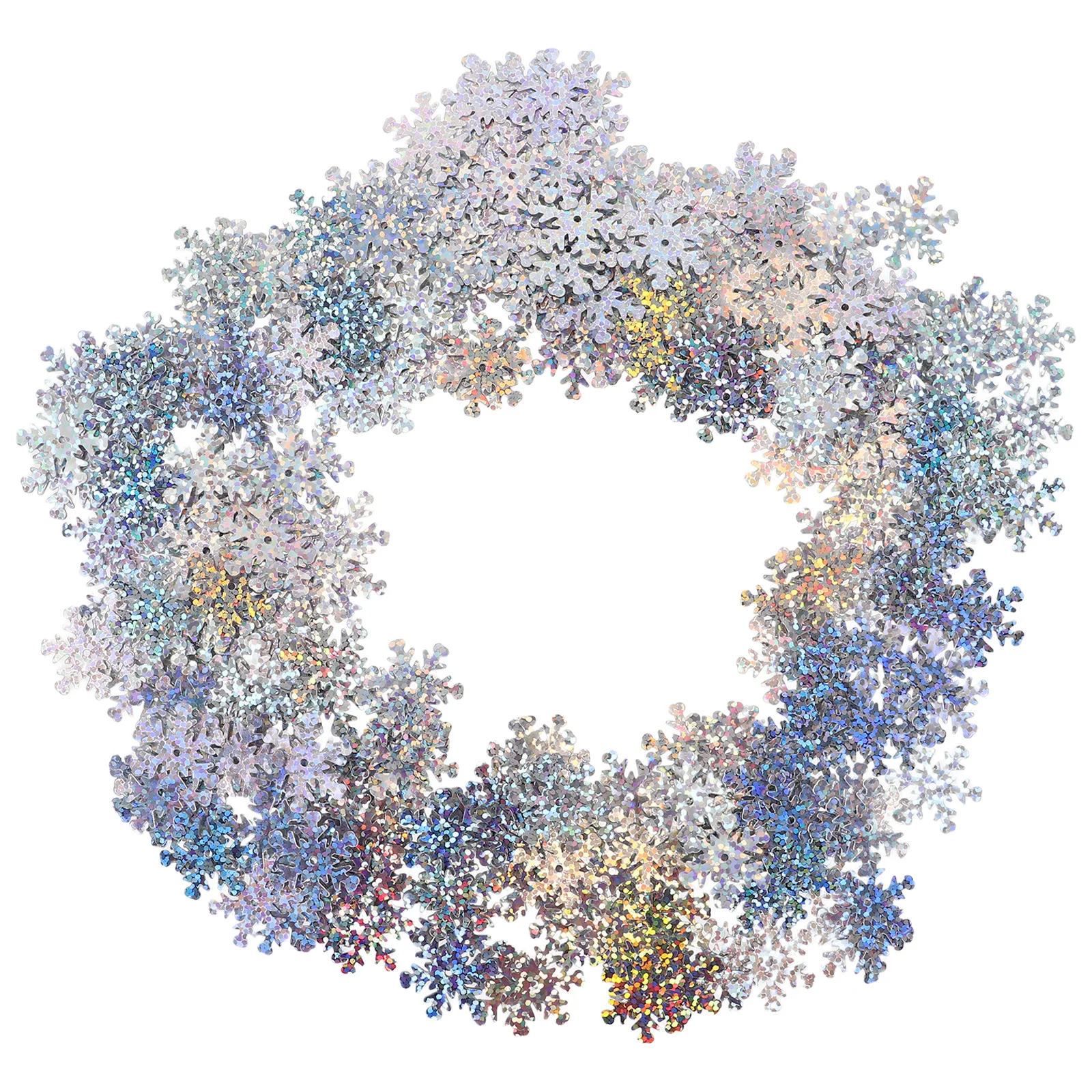 

30g Snowflake Glitter Sequins Iridescent Sparkling Holiday Christmas DIY Crafts Table Confetti Winter Ornament Decoration Filler