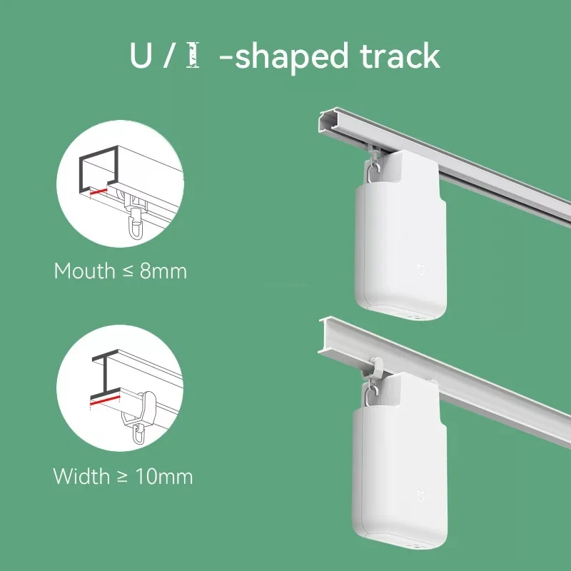 90 % New Xiaomi Mijia Curtain Companion Mate Hang-And-Use For U- / I-Shaped Track Smart Linkage Control Require BT Gateway