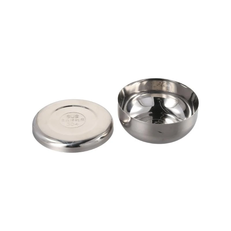 Metal Rice Bowl with Lid Stainless Steel Bowl for Various Cooking Requirements Q5WC