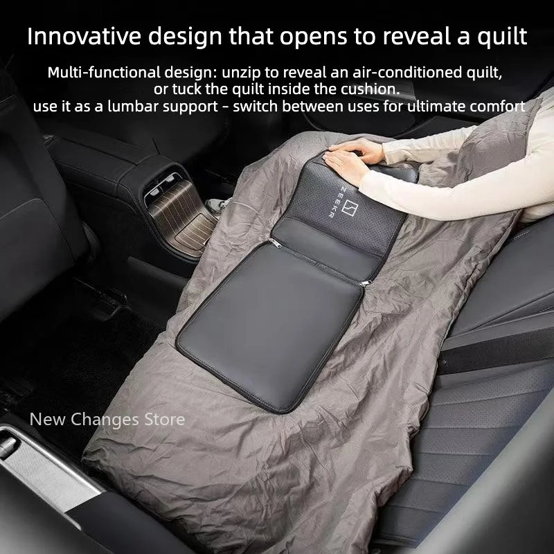 For Zeekr 7X 001 X 009 7GT Car Lumbar Support Pillow Multifunctional Auto Headrest Neck Waist Cushion For Rear Seat Driving Rest