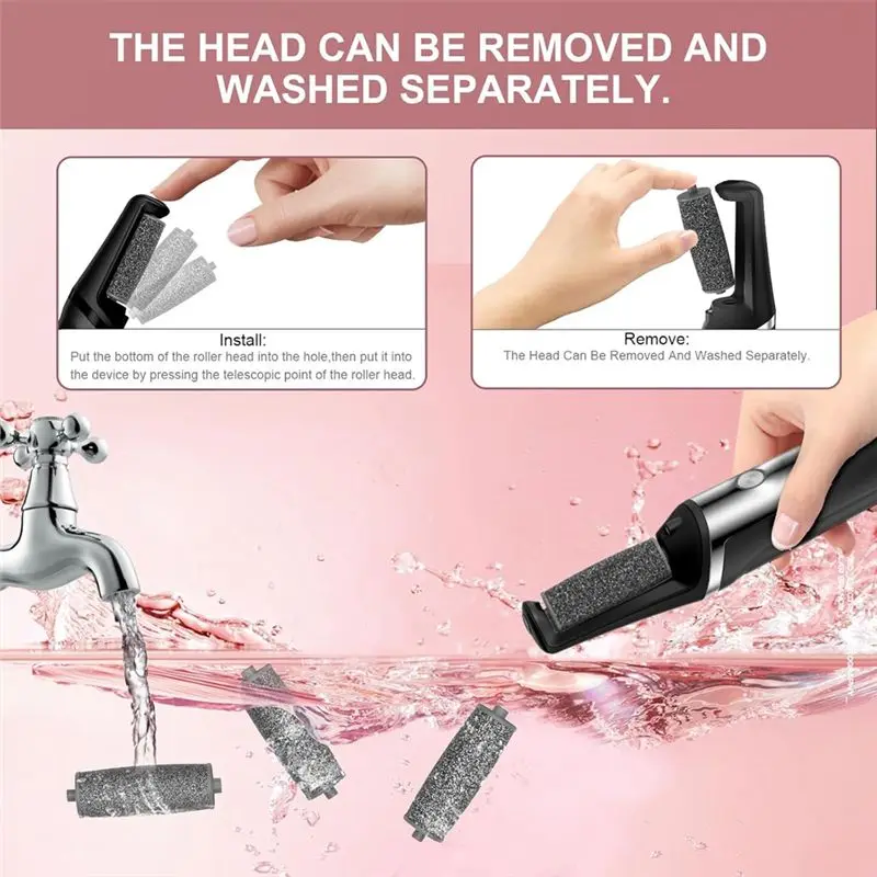 A05G-Electric Callus Removers For Feet,Smooth Pedicure Wand Rechargeable Electric Foot File,Pedicure Tools For Dry,Dead