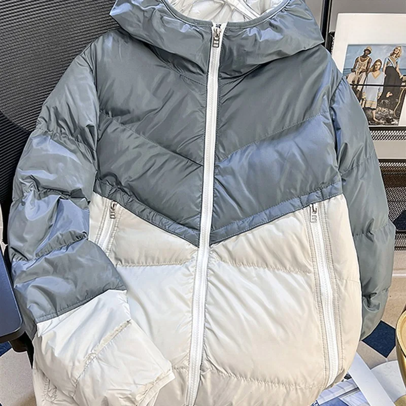 

Хлопковое пальто с капюшоном Bla Jaet ort сращивание контрастного цвета, мужское и женское теплое хлопковое пальто, модный бренд