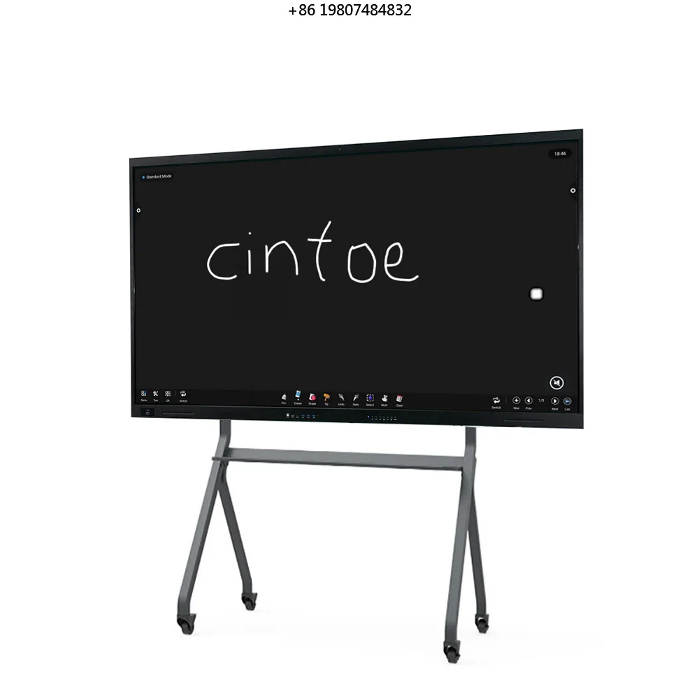 Screen IR Infrared 20 Points LCD Interactive Flat Panel Cintoe Conference Room Classroom 65'' 75'' 86'' Indoor Media Display