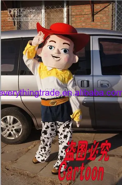 

2025 New Adult Hot Sale Foam Cute Cowboy Cartoon Mascot Costume Plush Christmas Dress Halloween Mascot Costume