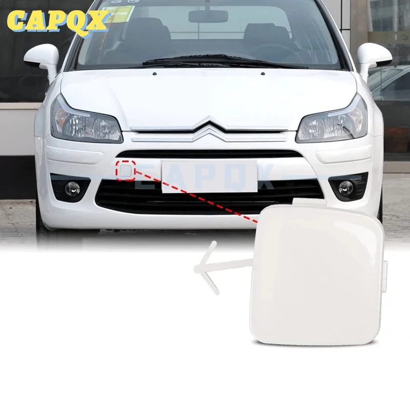 For Citroen C4 2009 10 11 Bumper Trailer Cover Tow Bracket Cover Bumper Tow Hook Cover Cap