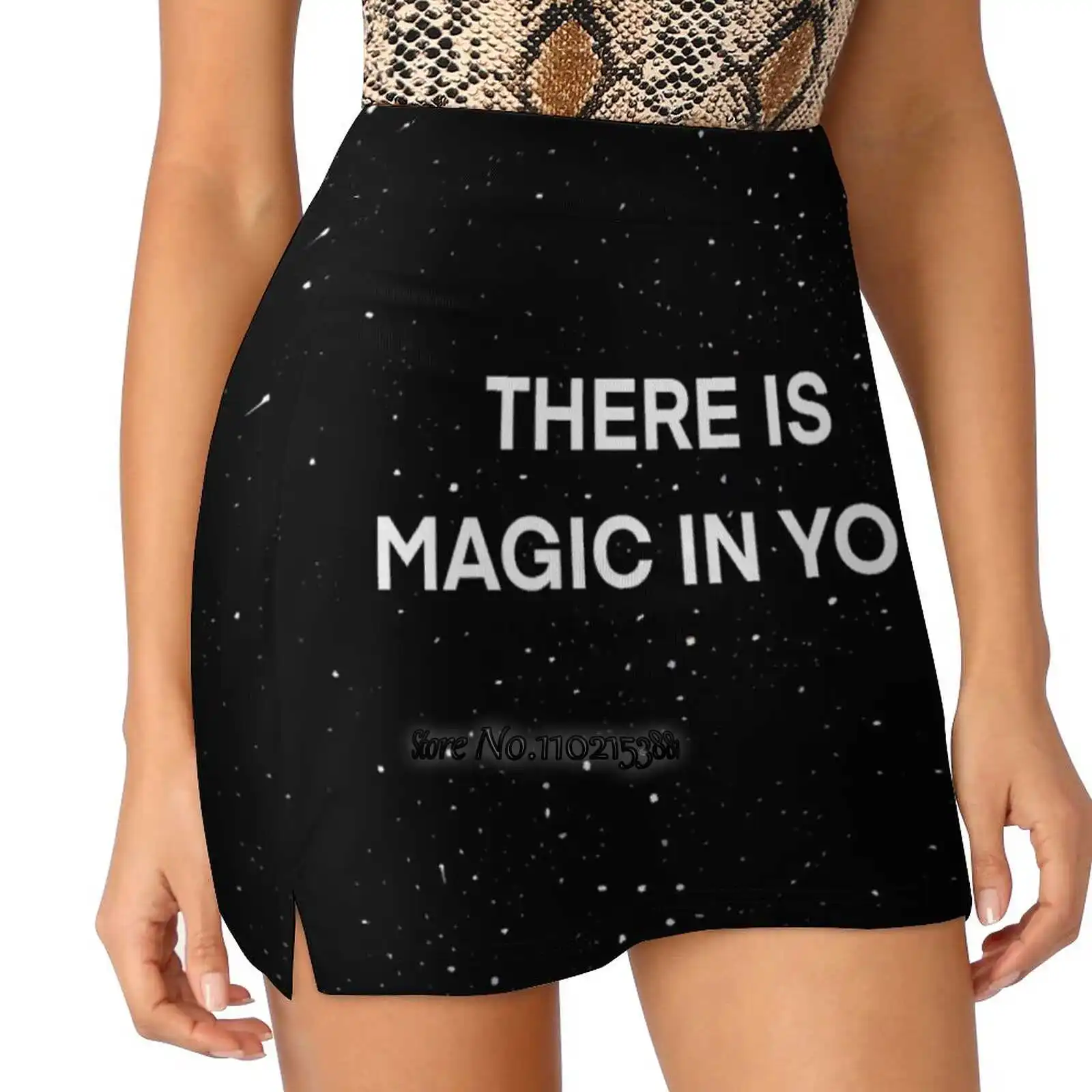 There Is Magic In You Women Mini Skirt Two Layers With Pocket Skirts Sport Fitness Running Skorts There Is Magic In You Magic