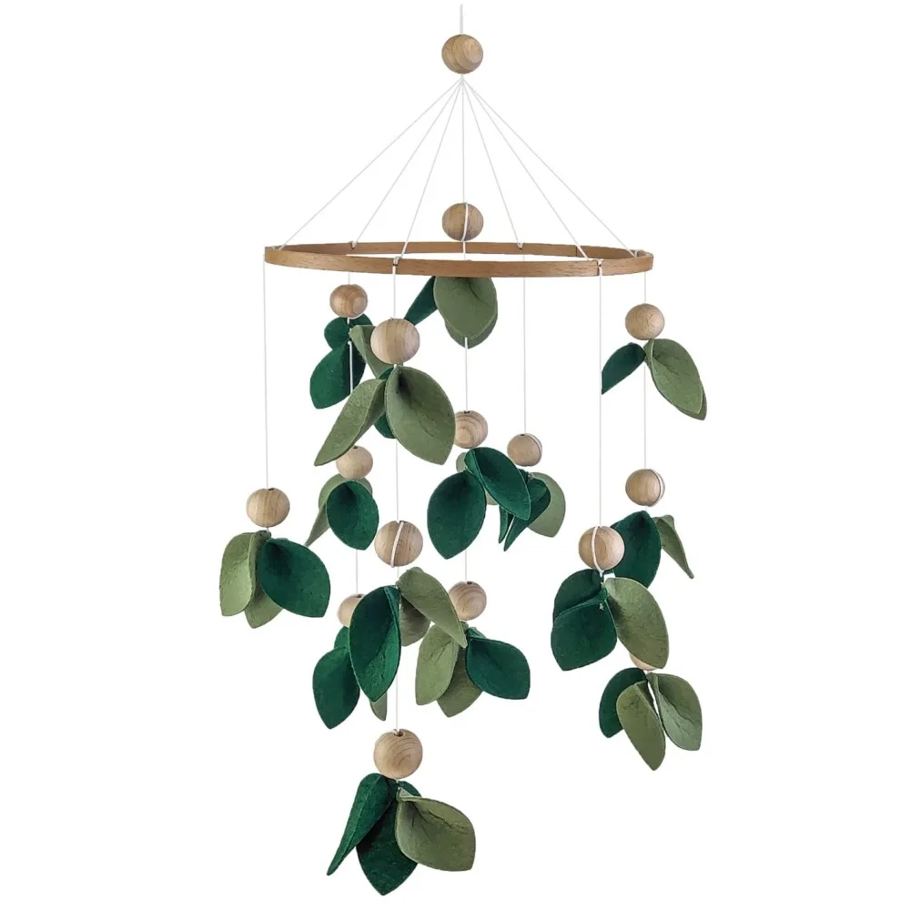 

Baby Forest Mobile Green Floral Nursery Mobile Leaf Crib Mobile Neutral Hanging Mobiles Home Decor