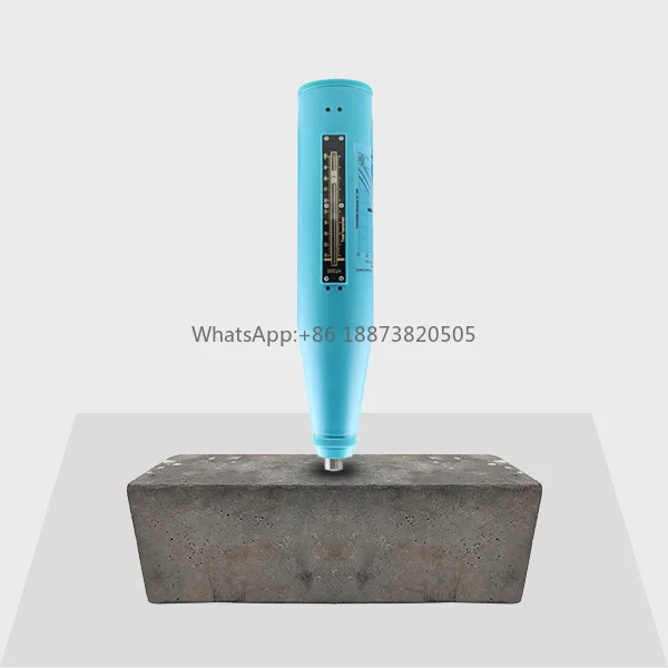 54*268mm Brick Rebound Testing Hammer 0.735J Standard Impact Energy High Precision Wear Proof