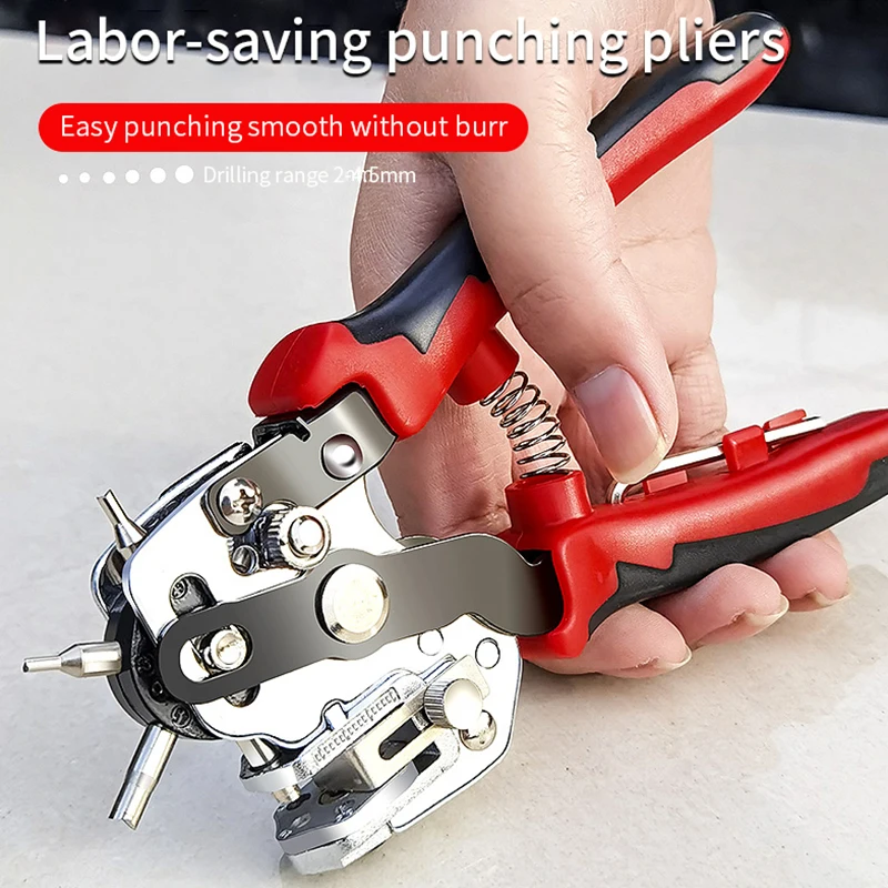 

New Design Eyelet Puncher DIY Tool Watchband Strap Household Leathercraft Leather Belt Hole Punch Plier