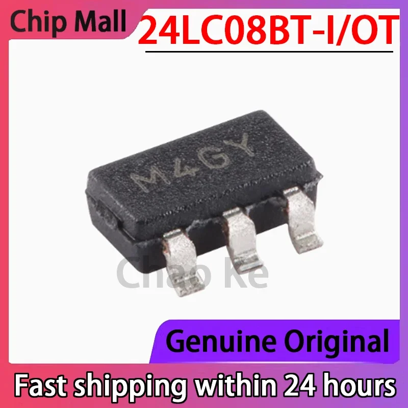 5PCS 24LC08BT-I/OT Package SOT-23-5 8Kb I2C Compatible Dual Line Serial EEPROM
