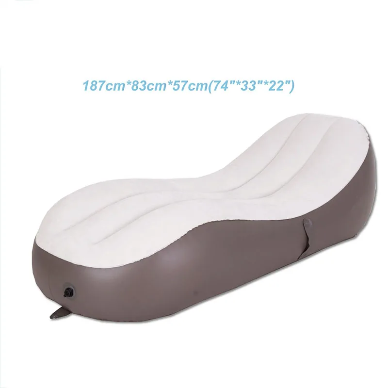 Inflatable Sofa Outdoor Portable Air Couch Camping Folding Bed Automatic Inflatable Bed Chair Beach Terrace Lounge Lazy Sofas