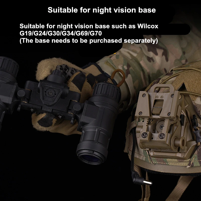 AN/PVS31 Dual Tube Binocular Night Vision Goggles Dummy Props Airsoft Helmet, No Function Model for Wilcox G19/G24/G30/G34/G69 image 4