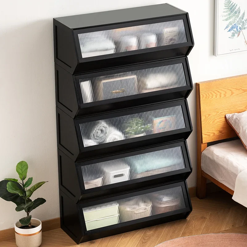 Storage Cabinet Locker Household Snacks Living Room Sundries Storage Room Multi-layer Bedroom Organizing Shelf Simple Bookcase