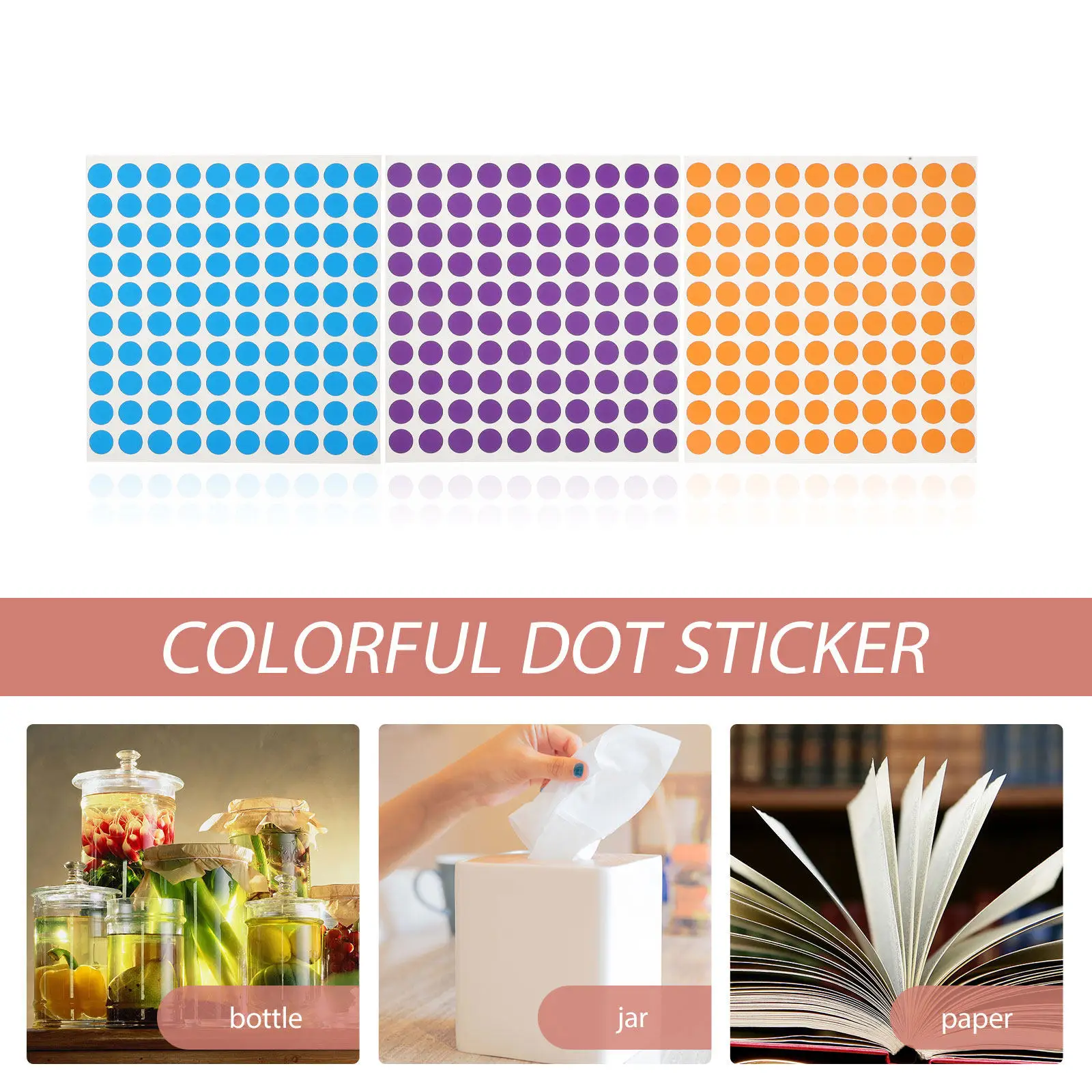 16Pcs Color Dot Labels Eco-Friendly Removable Sticky Round Sticker Dots for Classroom Organization Yard Sale Price Tags Calendar