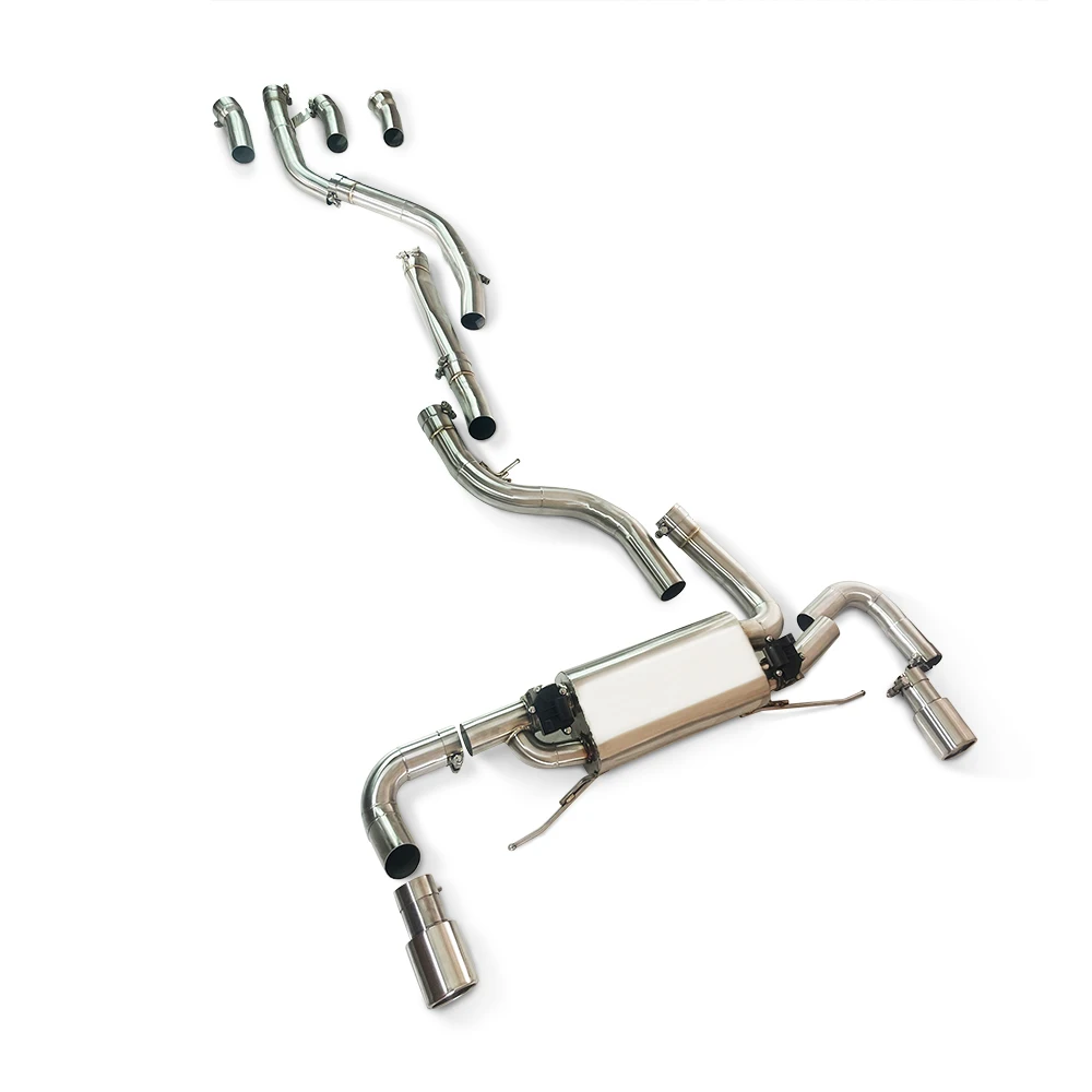 Cat-back exhaust for BMW 225I F22 F23 two door 2.0T B48 2020-2022  SS304 stainless steel intelligent valve exhaust pipe