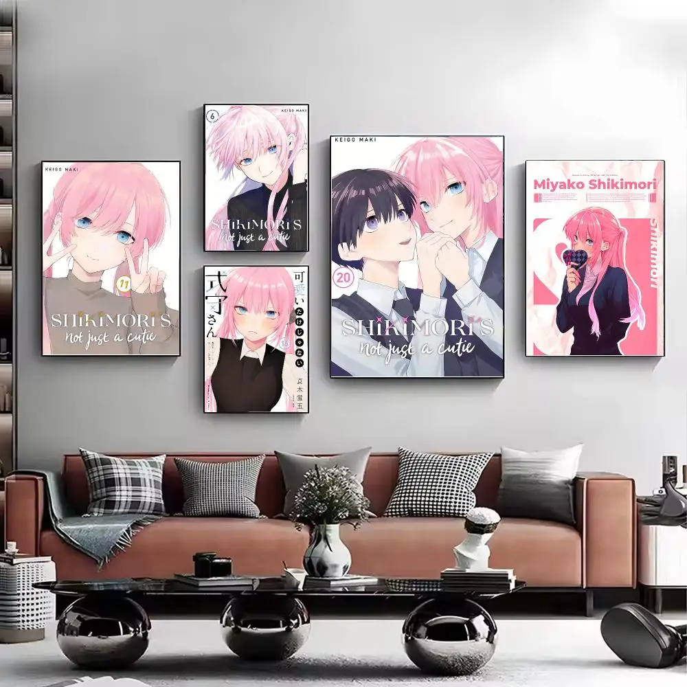 Anime Shikimori's Not Just a Cutie Poster Chic HD PP Paper Wall Art Living Room Bedroom Cafe Office Home Decor Gift