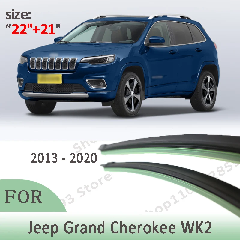 

Wiper Front Wiper Blades Set Kit For Jeep Grand Cherokee WK2 2013 - 2020 Windshield Windscreen Window 22"+21"