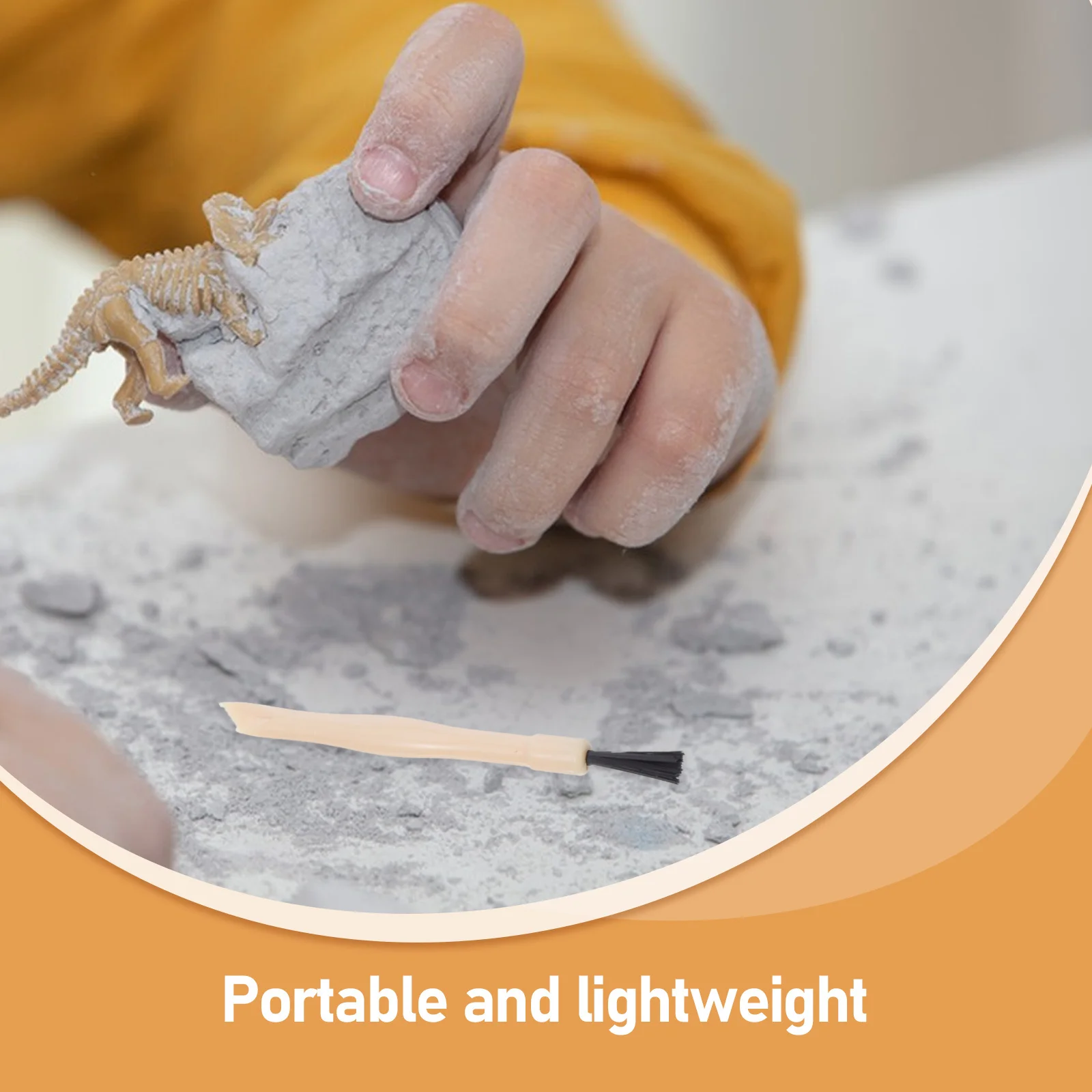 50個入り 子供用発掘キット ミニ恐竜発掘ブラシ チゼル 考古学ツール 男の子 女の子 恐竜の卵 科学探検用