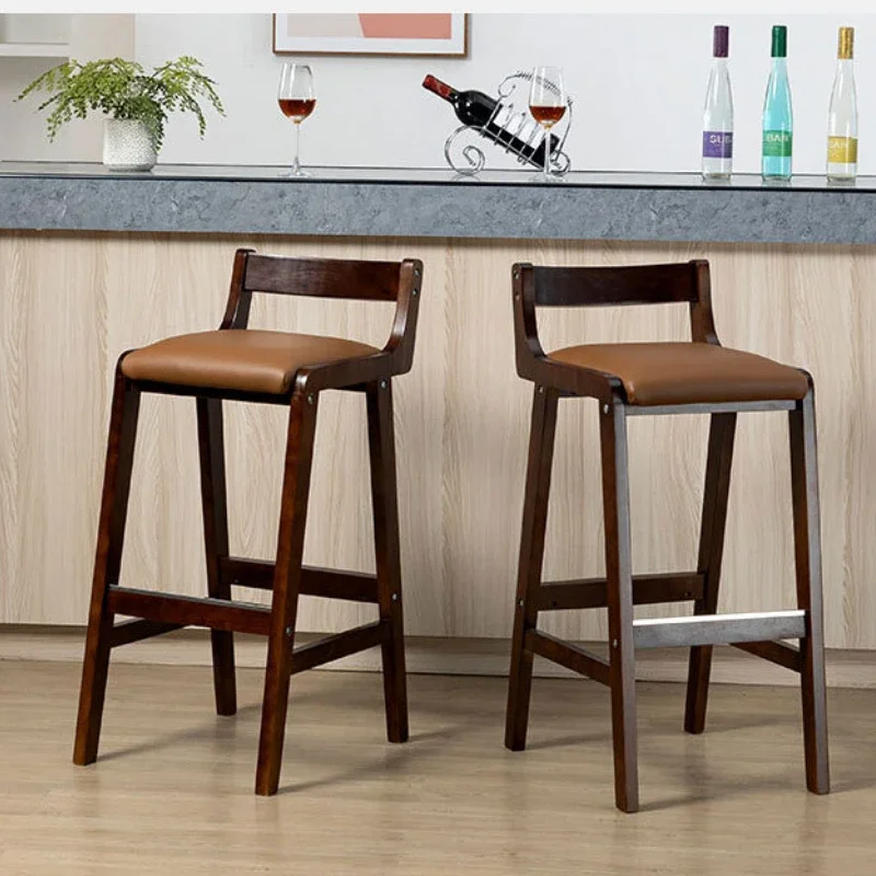 Modern Counter Height Bar Stool with Back, Counter Stool Upholstered Chair with Natural Textured Linen