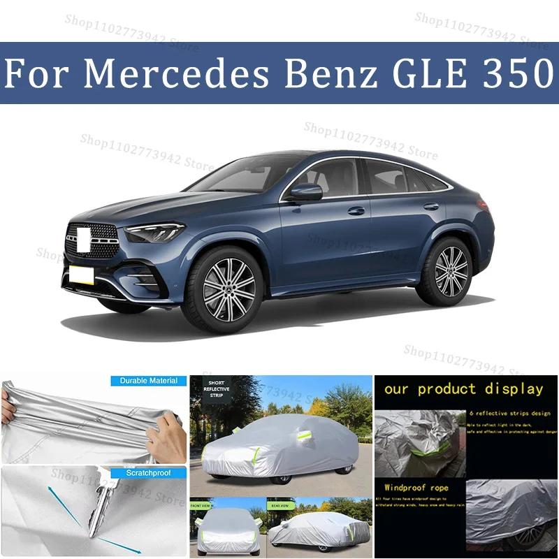 

For Mercedes Benz GLE 350 Car Cover Car Waterproof All Weather Automobiles Full Exterior Covers - Sun-proof Outdoor Anti scratch